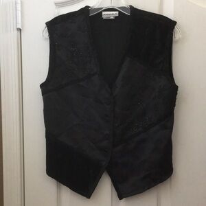 FINAL MARKDOWN Ladies’ Amica Beaded Vest w/Velvet Accents (10)